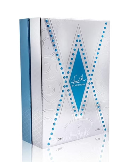 Afnan Perfume Oil Silver Musk By Afnan Attar Perfume For Women Concentrated